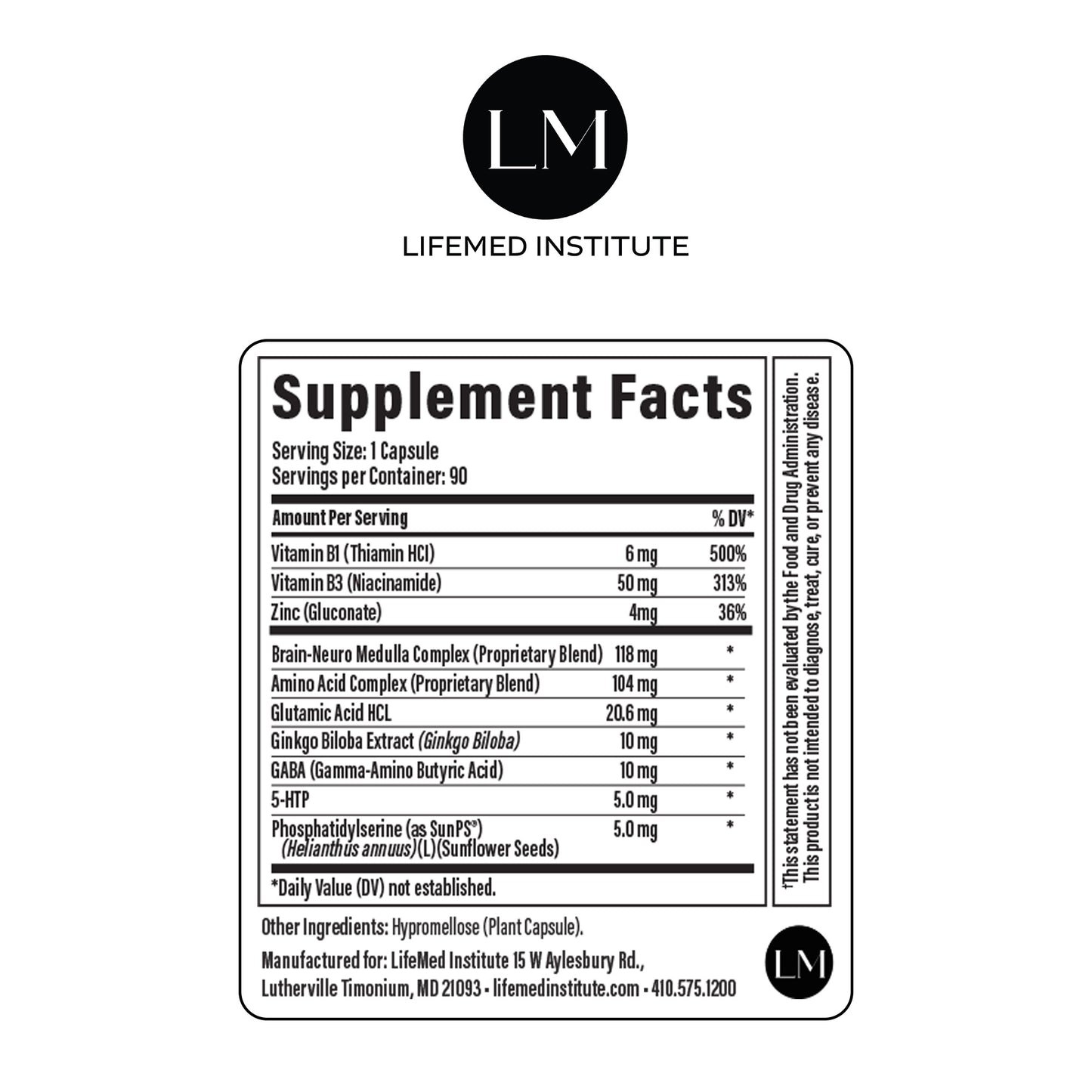Amino Acid Neuro Max - LifeMed Institute