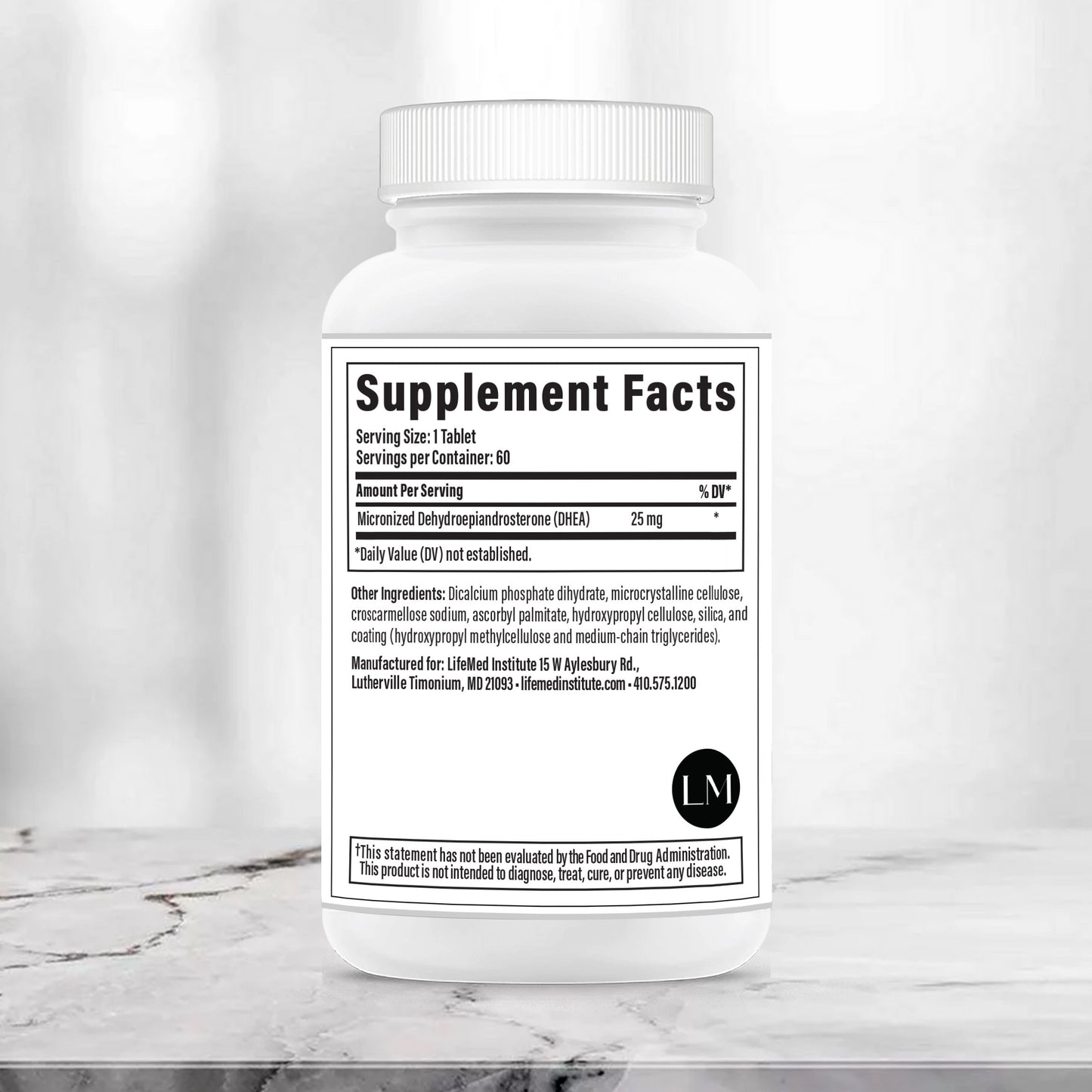 DHEA 25mg - LifeMed Institute