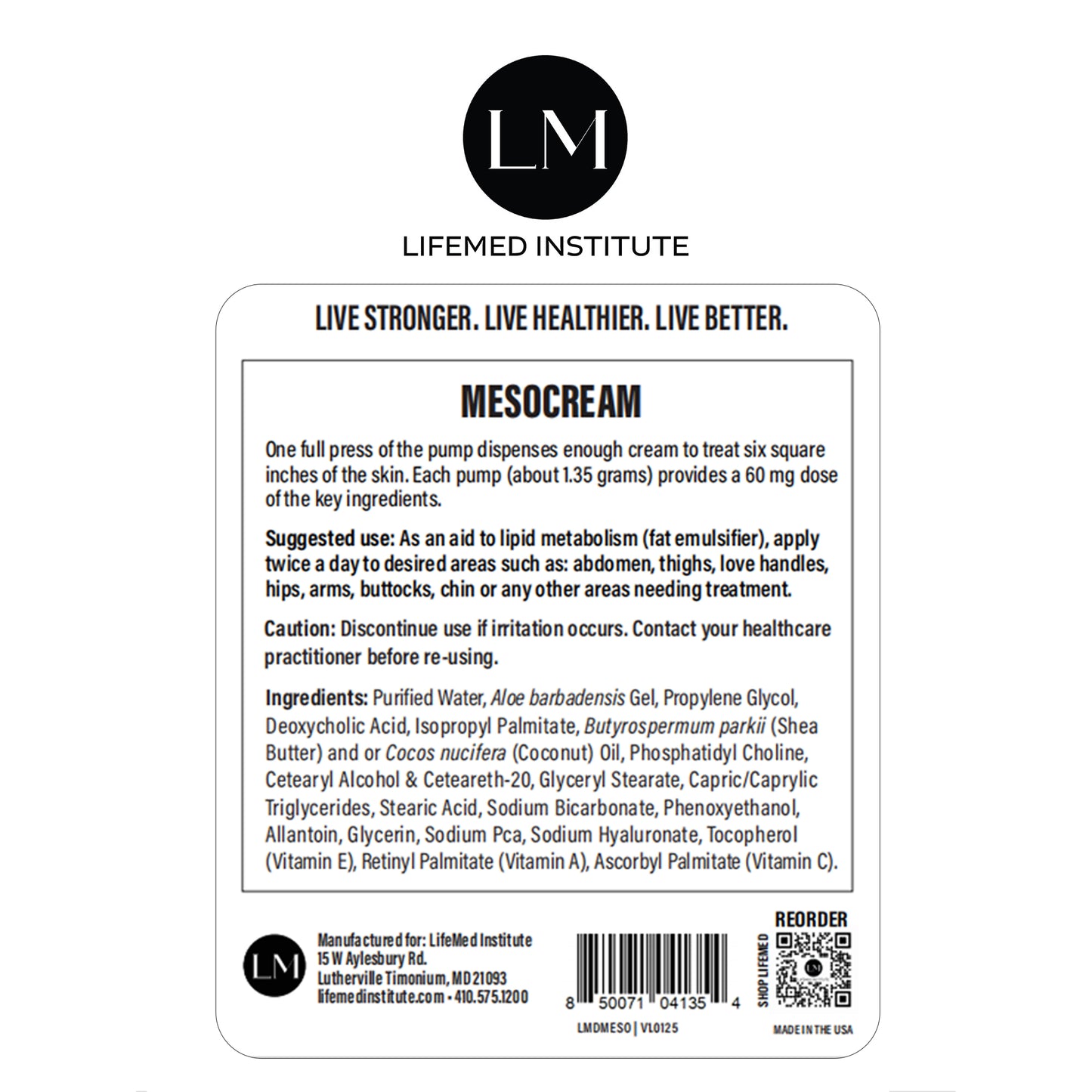 MesoCream - LifeMed Institute