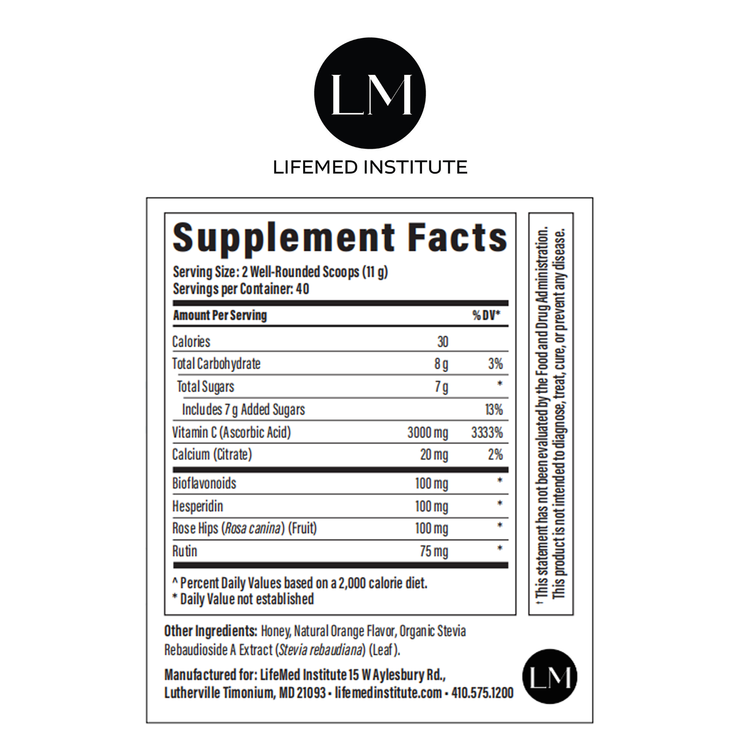 Vitamin C 3,000 - LifeMed Institute