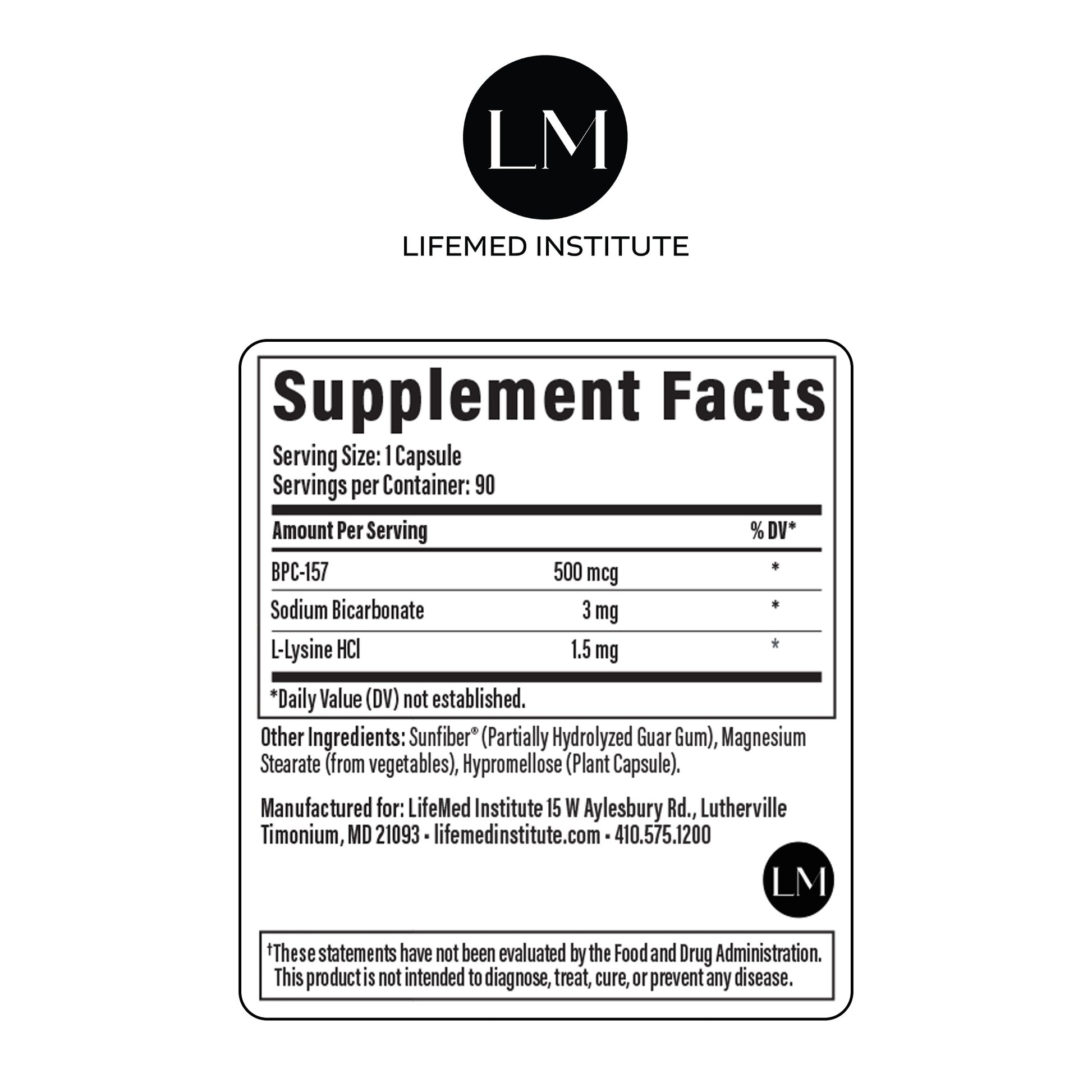 BPC-157 500mcg - LifeMed Institute