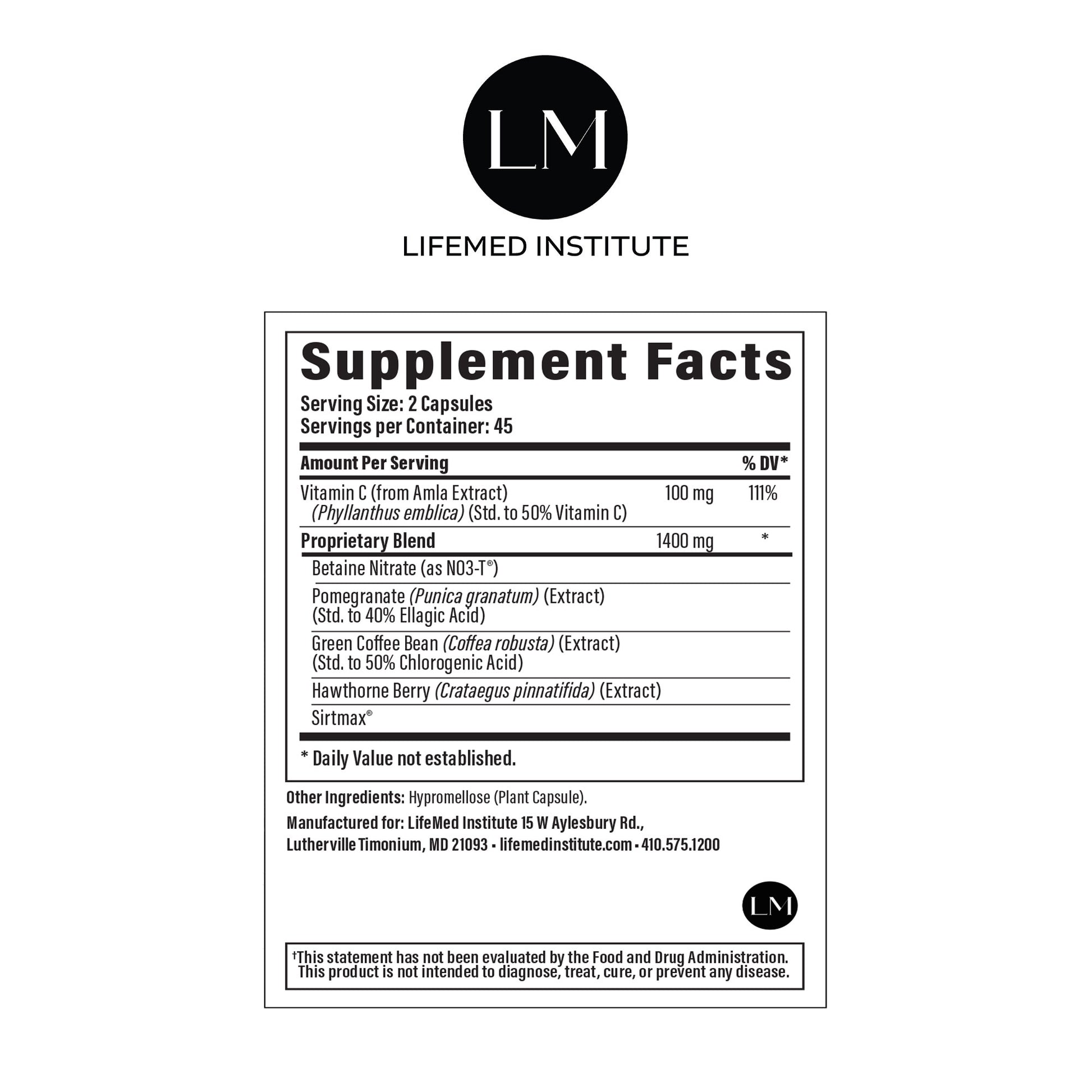 Nitric Oxide Boost - LifeMed Institute